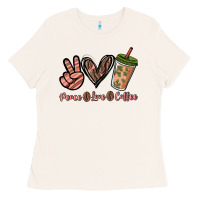 Bone peace love coffee Ladies Tee - NancyCooperArtShop