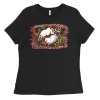 Black Baseball Lips Ladies Tee - Jasminsmagicworld