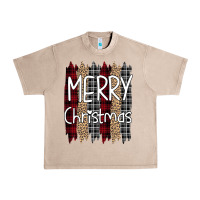 French Oak Merry Christmas Leopard Urban Heavy Tee - Bettercallsaul