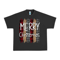 Pigment Black Merry Christmas Leopard Urban Heavy Tee - Bettercallsaul
