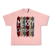 Salmon Merry Christmas Leopard Urban Heavy Tee - Bettercallsaul