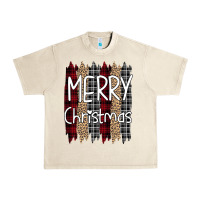Sandshell Merry Christmas Leopard Urban Heavy Tee - Bettercallsaul