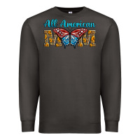Smoke All American Mom Butterfly Premium Sweatshirt - LillyAllenDesigns