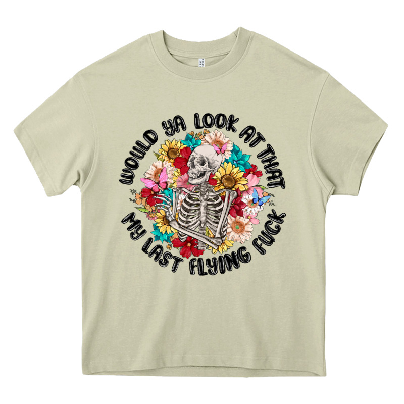Would Ya Look At That My Last Flying Fuck Heavy Core Tee by MaliasSmallBusiness | Teevron