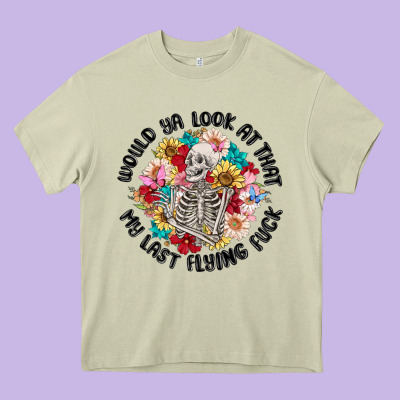 Would Ya Look At That My Last Flying Fuck Heavy Core Tee Designed By Maliassmallbusiness