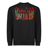 Black Love is wild Valentine's Day Heavyweight Sweatshirt - HowdyJamesFarm
