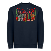 Navy Love is wild Valentine's Day Heavyweight Sweatshirt - HowdyJamesFarm