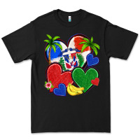Black dominican repuclic hearts Premium Tee - NancyCooperArtShop