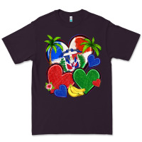 Plum dominican repuclic hearts Premium Tee - NancyCooperArtShop