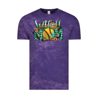 Cloud Purple Softball Mom Vintage Tee - Bettercallsaul