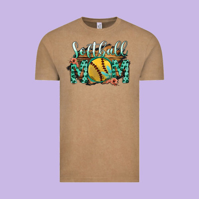 Softball Mom Vintage Tee Designed By Bettercallsaul