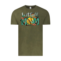 Vintage Olive Softball Mom Vintage Tee - Bettercallsaul