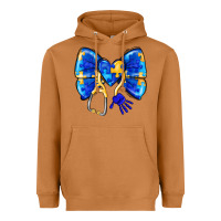 Down Syndrome Ribbon Heavyweight Hoodie | Teevron