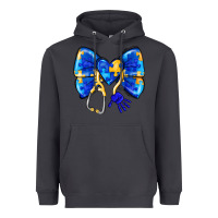 Smoke Down Syndrome Ribbon Heavyweight Hoodie - CowhideDigitalArt