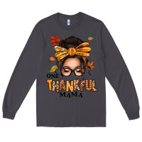 Smoke one thankful mama afro messy bun Long Sleeve Tee - texasbilliewilder