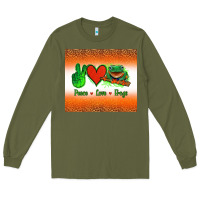 Army Green peace love frogs Long Sleeve Tee - Jasminsmagicworld