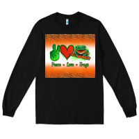 Black peace love frogs Long Sleeve Tee - Jasminsmagicworld