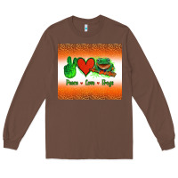 Chestnut peace love frogs Long Sleeve Tee - Jasminsmagicworld
