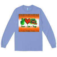 Colony Blue peace love frogs Long Sleeve Tee - Jasminsmagicworld