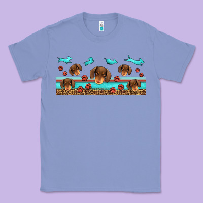 Dachshund Wiener Dog Classic Tee Designed By Jasminsmagicworld