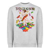 Heather Grey totally au some Heavyweight Sweatshirt - CowGirlArtShop