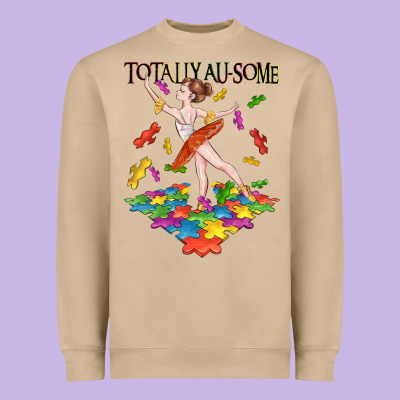 Totally Au Some Heavyweight Sweatshirt Designed By Cowgirlartshop