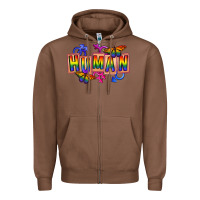 Chestnut Human pride Zipper Hoodie - FaDigitalArtStudio