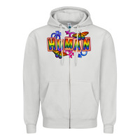 Dove Grey Human pride Zipper Hoodie - FaDigitalArtStudio