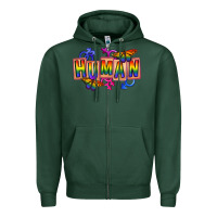 Sports Green Human pride Zipper Hoodie - FaDigitalArtStudio