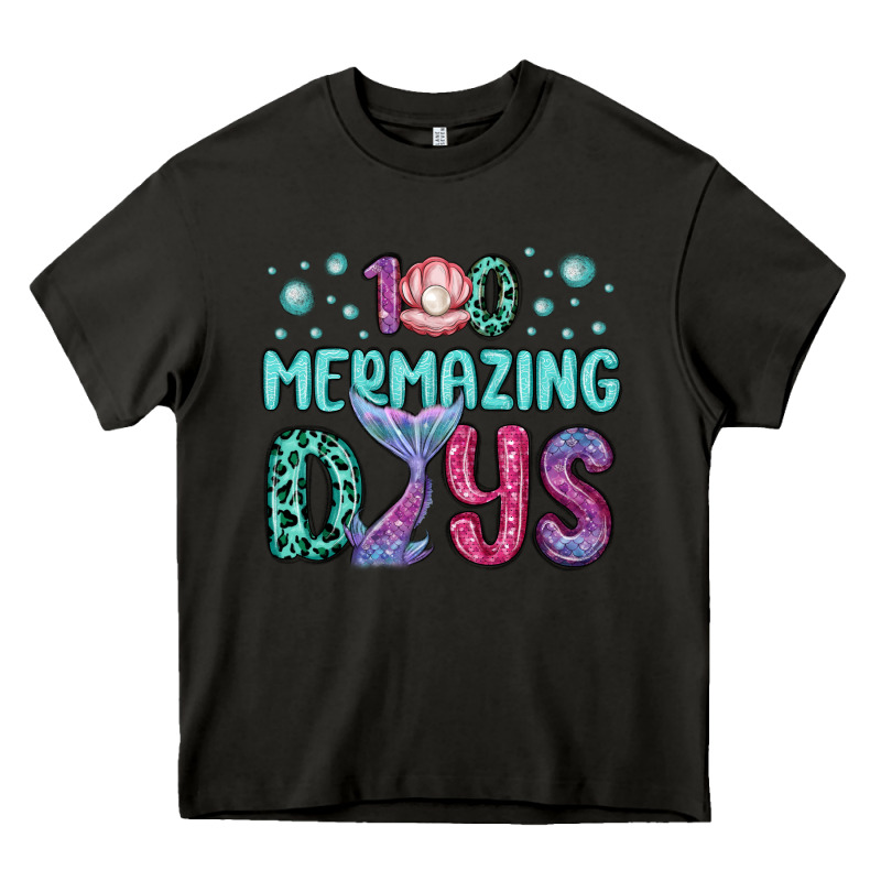 100 Mermazing Days Heavy Core Tee by MaliasSmallBusiness | Teevron