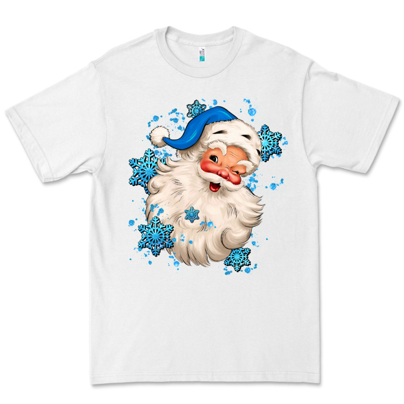 Winter Christmas Santa Claus Premium Tee by MaliasSmallBusiness | Teevron