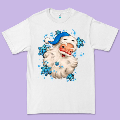 Winter Christmas Santa Claus Premium Tee Designed By Maliassmallbusiness