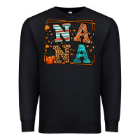 Black Fall Autumn Leopard Nana Premium Sweatshirt - LillyAllenDesigns