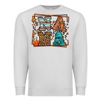 Dove Grey Fall Autumn Leopard Nana Premium Sweatshirt - LillyAllenDesigns