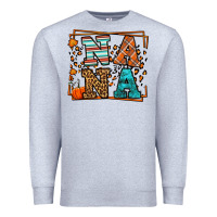 Heather Grey Fall Autumn Leopard Nana Premium Sweatshirt - LillyAllenDesigns