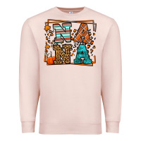 Pale Pink Fall Autumn Leopard Nana Premium Sweatshirt - LillyAllenDesigns