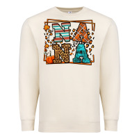 Sandshell Fall Autumn Leopard Nana Premium Sweatshirt - LillyAllenDesigns