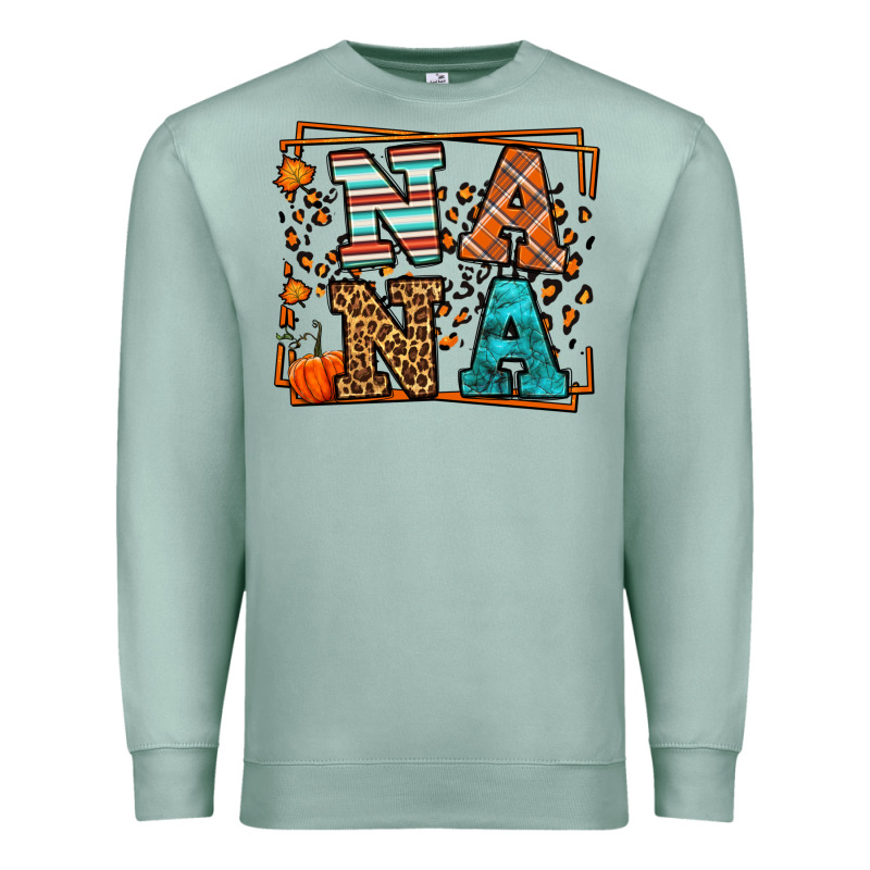 Fall Autumn Leopard Nana Premium Sweatshirt by LillyAllenDesigns | Teevron