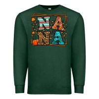 Sports Green Fall Autumn Leopard Nana Premium Sweatshirt - LillyAllenDesigns