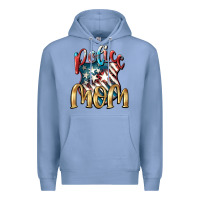 Colony Blue Police Mom Premium Hoodie - FaDigitalArtStudio