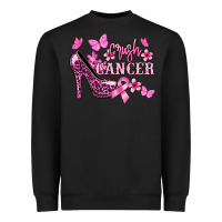 Black Crush Cancer with high heels Cancer Awareness Heavyweight Sweatshirt - HowdyJamesFarm