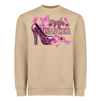 Mushroom Crush Cancer with high heels Cancer Awareness Heavyweight Sweatshirt - HowdyJamesFarm