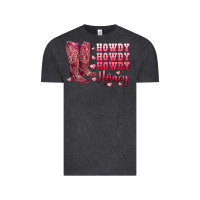 Vintage Black howdy howdy howdy honey with cowgirl boots Vintage Tee - RanaPortraitStore