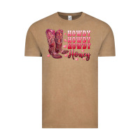 Vintage Coffee howdy howdy howdy honey with cowgirl boots Vintage Tee - RanaPortraitStore