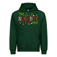 Forest Green The Naughty One Christmas Urban Hoodie - Artiststas