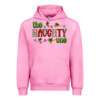 Fuchsia Pink The Naughty One Christmas Urban Hoodie - Artiststas