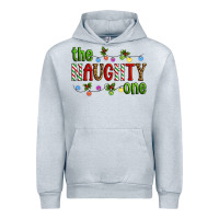 Heather Grey The Naughty One Christmas Urban Hoodie - Artiststas
