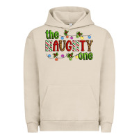 Pigment French Oak The Naughty One Christmas Urban Hoodie - Artiststas