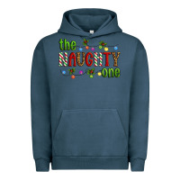 Pigment Midnight Navy The Naughty One Christmas Urban Hoodie - Artiststas