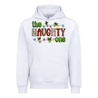 White The Naughty One Christmas Urban Hoodie - Artiststas